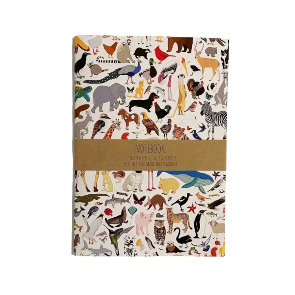 101 animals Notebook - Red Parka