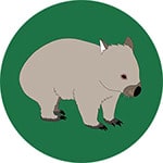 Wombat bottle opener - Red Parka